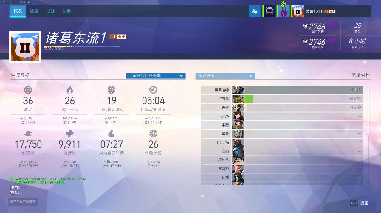 守望先锋第三季段位赛2746分 一句话 第1张