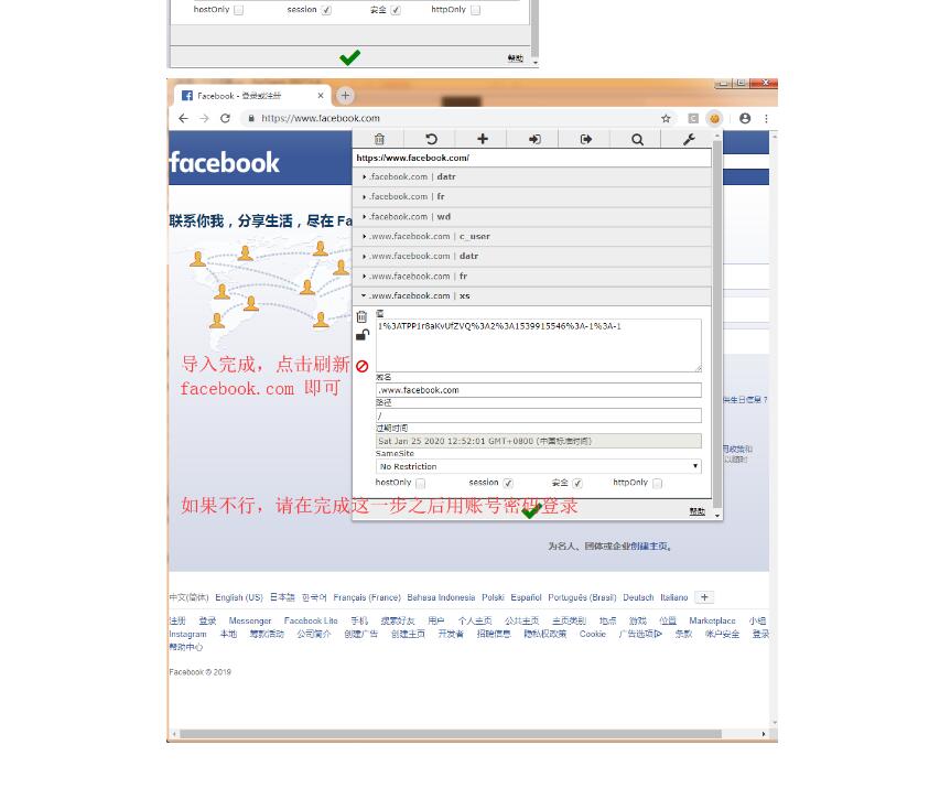 Facebook带COOKIE账号的登录谷歌浏览器登录，Facebook导入缓存COOKIE登陆 互联网IT 第6张